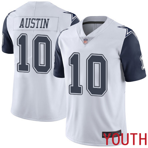 Youth Dallas Cowboys Limited White Tavon Austin #10 Rush Vapor Untouchable NFL Jersey->dallas cowboys->NFL Jersey